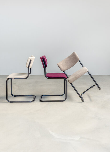 Buisframe eetkamerstoelen