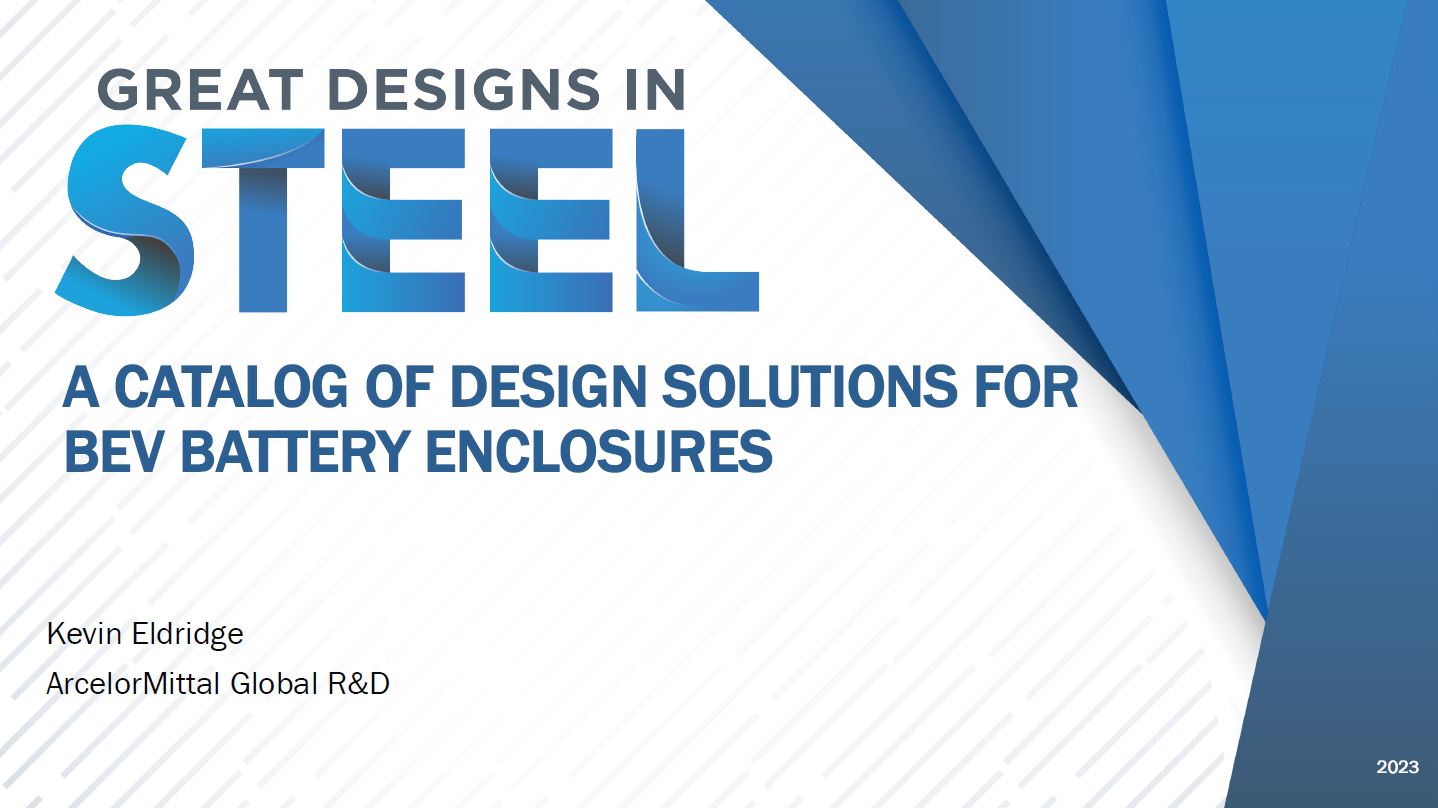 [Presentation Thumbnail: A Catalog of Design Solutions for BEV Battery Enclosures]
