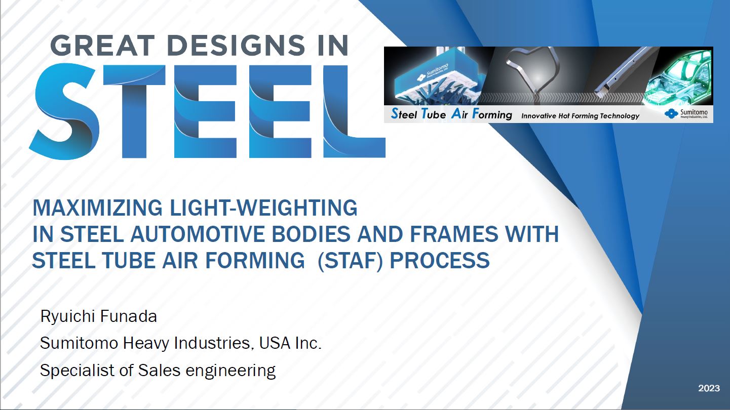 [Presentation Thumbnail: STAF Process Maximizes Lightweighting of Car Body Frame]