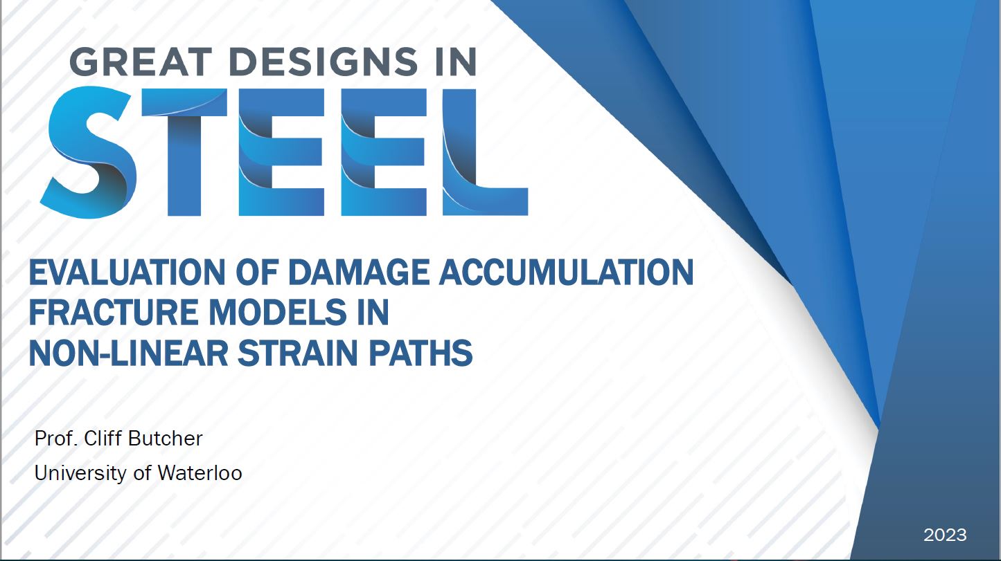 [Presentation Thumbnail: Evaluation of Damage Accumulation Fracture Models in Non-Linear Strain Paths]