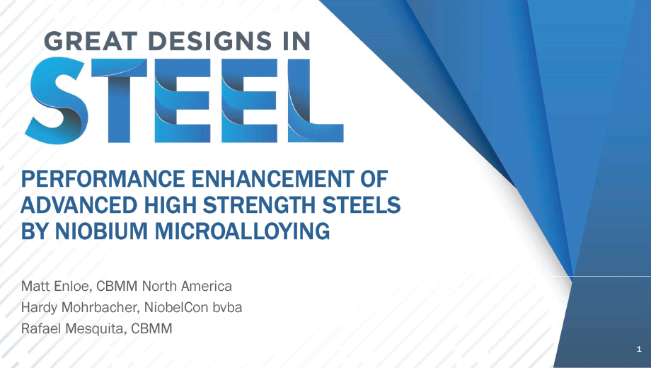 [Presentation Thumbnail: Microstructural Optimization of AHSS and Press Hardened Steel]
