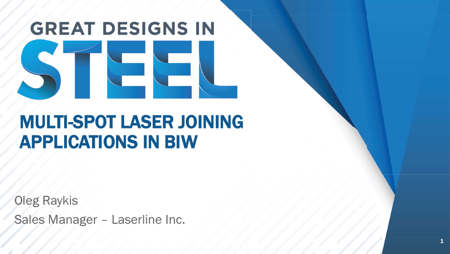 [Presentation Thumbnail: Multi Spot Laser Joining Applications in Body-in-White]