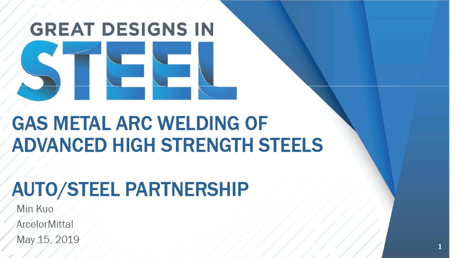 [Presentation Thumbnail: Gas Metal ARC Welding of Advanced High Strength Steels]
