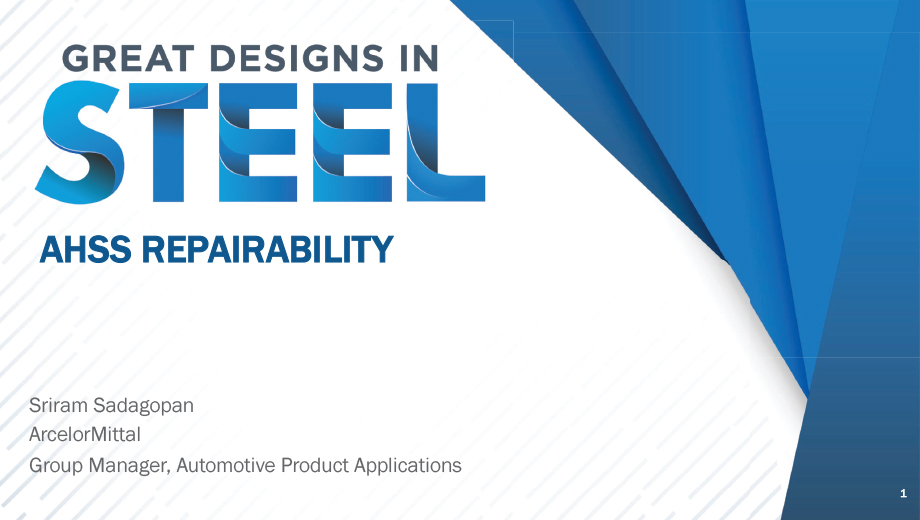 [Presentation Thumbnail: Repairability of 3rd Gen AHSS]