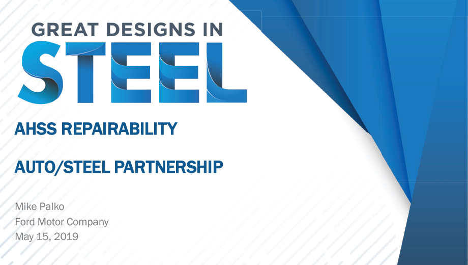 [Presentation Thumbnail: Repairability of Martensitic Steel (MS1500 & MS1700) and Press Hardened Steel]