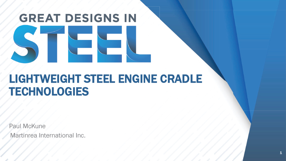 [Presentation Thumbnail: Lightweight Steel Engine Cradle Technologies]