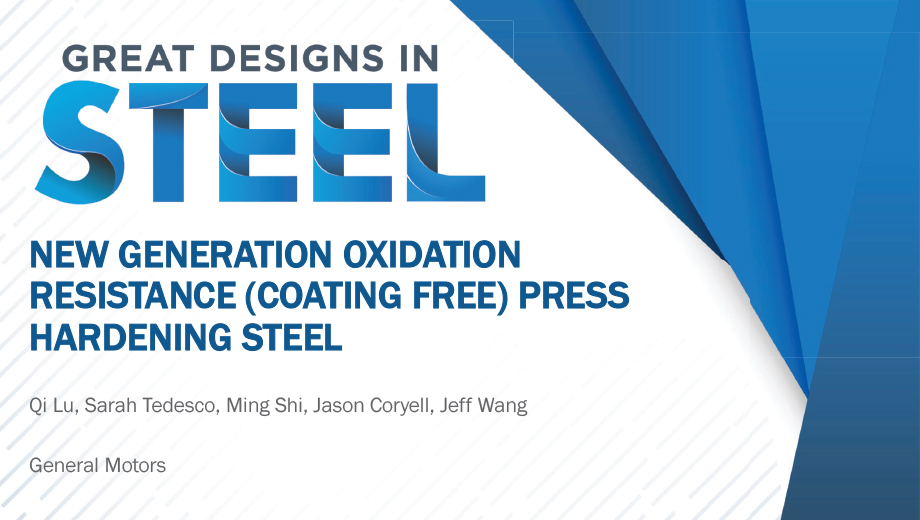 [Presentation Thumbnail: New Generation Oxidation Resistant Press Hardened Steels]
