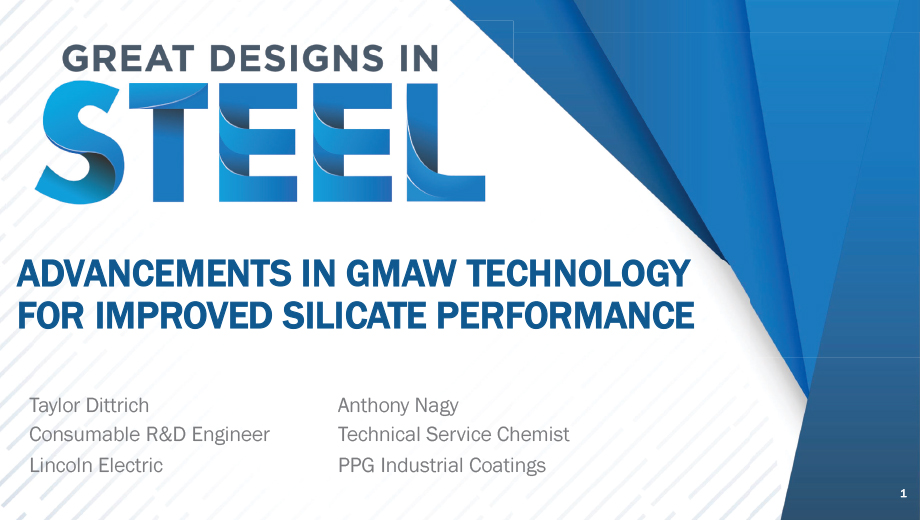 [Presentation Thumbnail: Advancements in GMAW Technology for Improved Silicate Performance]