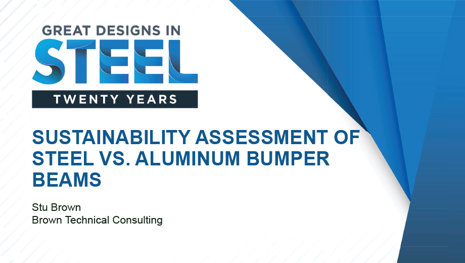 [Presentation Thumbnail: Sustainability Assessment of Steel vs. Aluminum Bumper Beam]