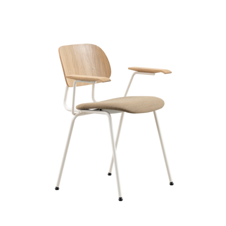 AP43 Cremewit | Eiken | Zitting Lichtbruin