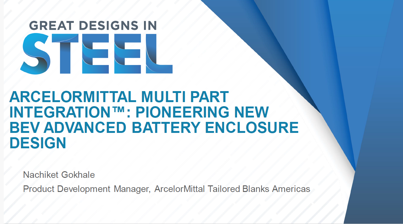 [Presentation Thumbnail: ArcelorMittal Multi Part Integration™: Pioneering New BEV Advanced Battery Enclosure Design]