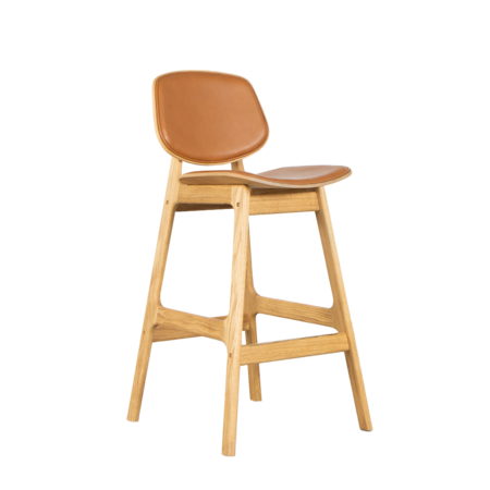 Carsten Buhl pandora barchair eik en leer True North