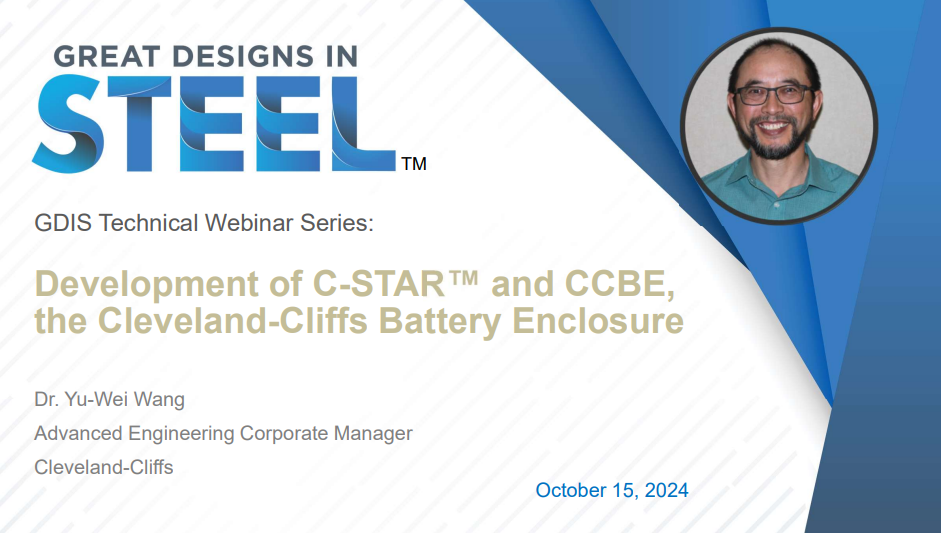 [Presentation Thumbnail: GDIS Technical Webinar: Development of C-STAR™ and CCBE, the Cleveland-Cliffs Battery Enclosure]