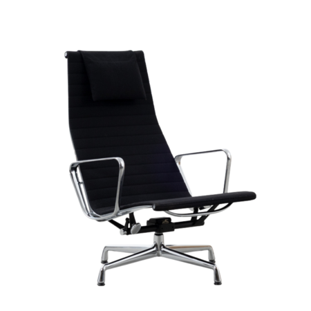 Eames EA124 stoel zwart hopsak Vitra