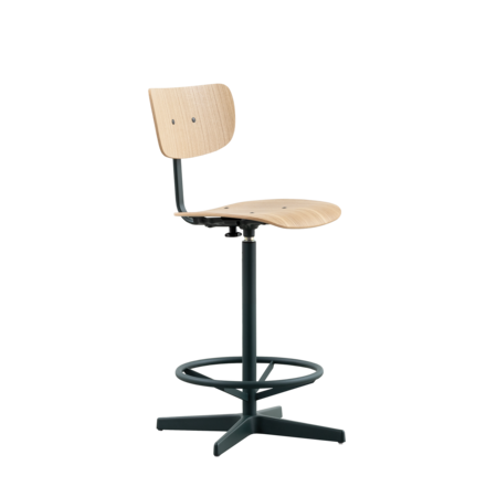 Jops Counter Barstoel Zwartgroen | Eiken