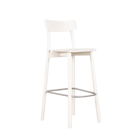 Leon Ransmeier chiaro barstoel wit Mattiazzi
