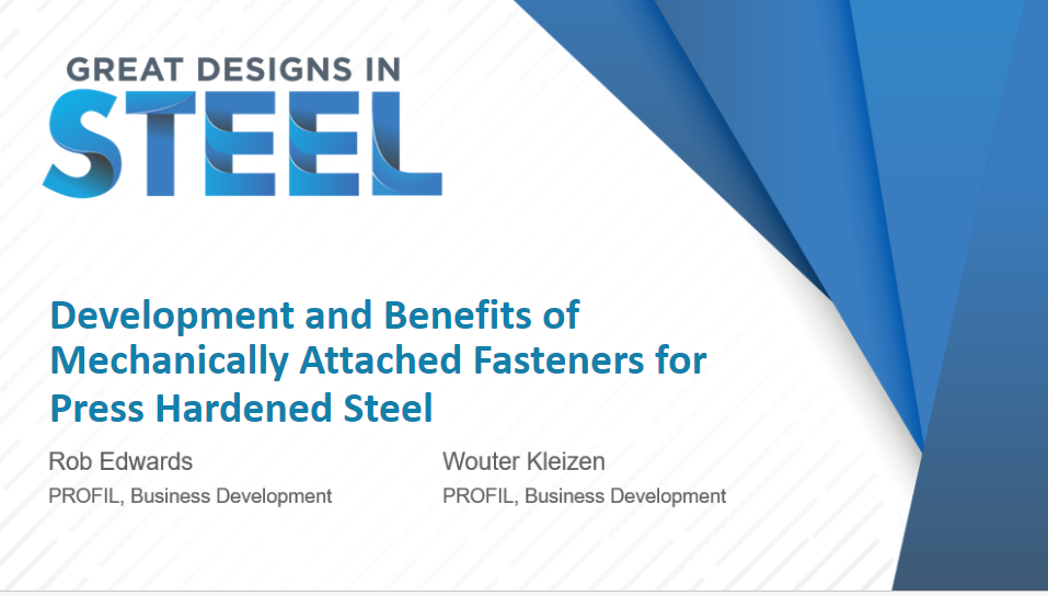 [Presentation Thumbnail: Development and Benefits of Mechanically Attached Fasteners for Press Hardened Steel]
