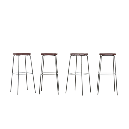 Set van 4 Salomonson barkrukken skai bekleed AP Originals